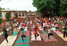 हणबरवाडी जिल्हा परिषद प्राथमिक शाळेत योगदीन उत्साहात साजरा