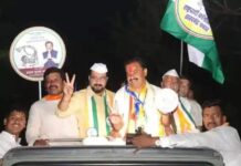 हडपसरमध्ये खासदार डॉ. अमोल कोल्हे यांची प्रशांत जगताप यांच्यासाठी भव्य बाईक रॅली